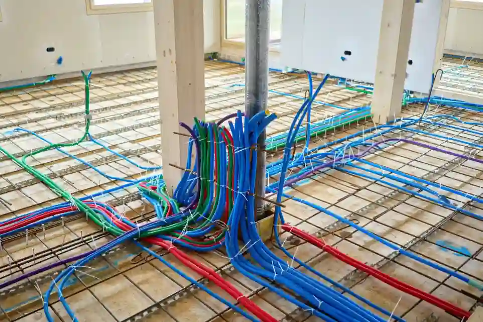 a group of colorful wires
